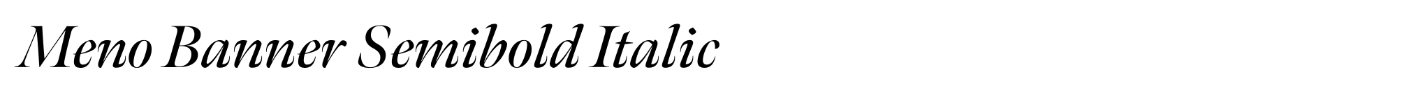 Meno Banner Semibold Italic image